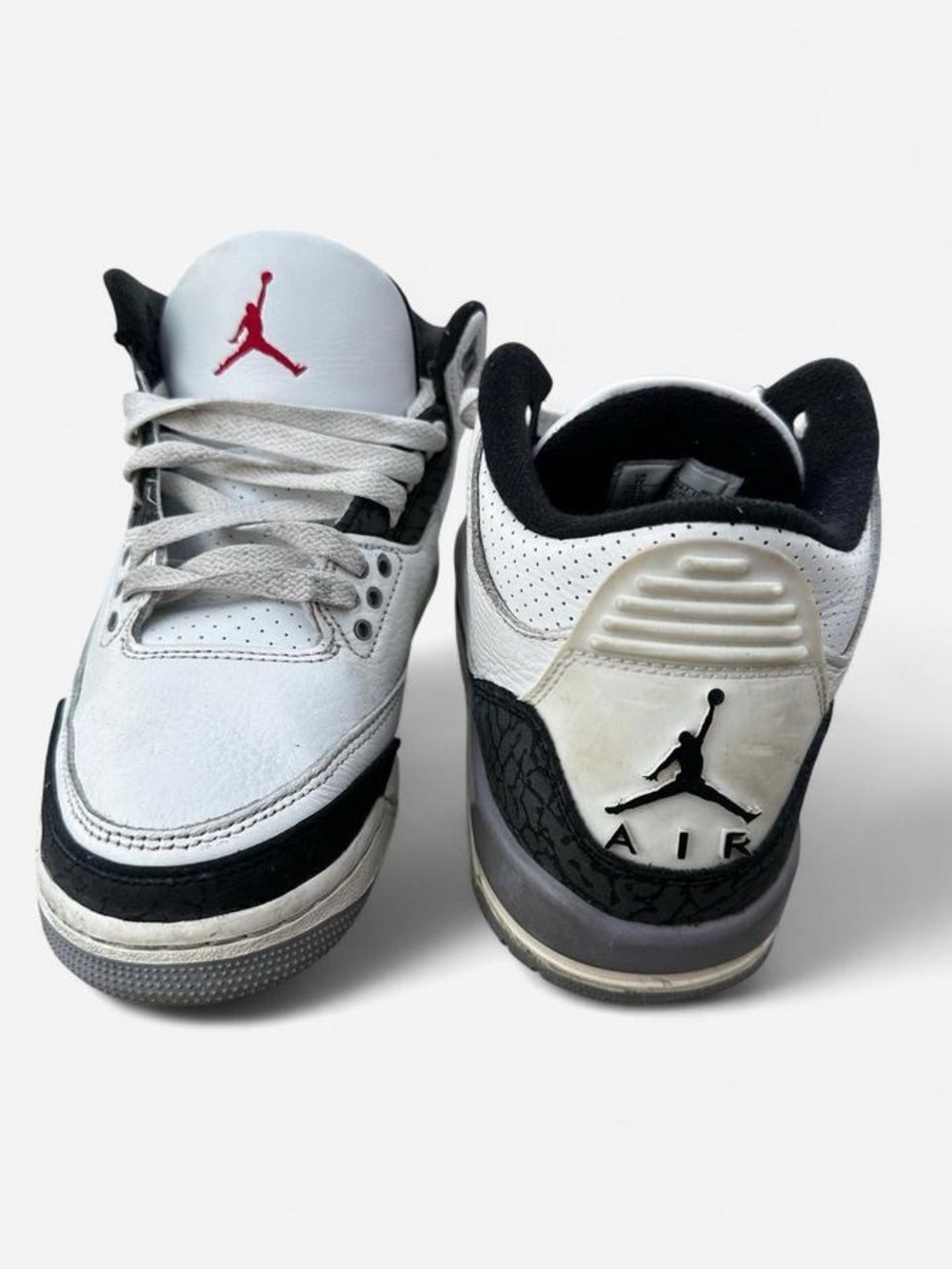 Jordan Kids White, Black & Red Retro Sneakers